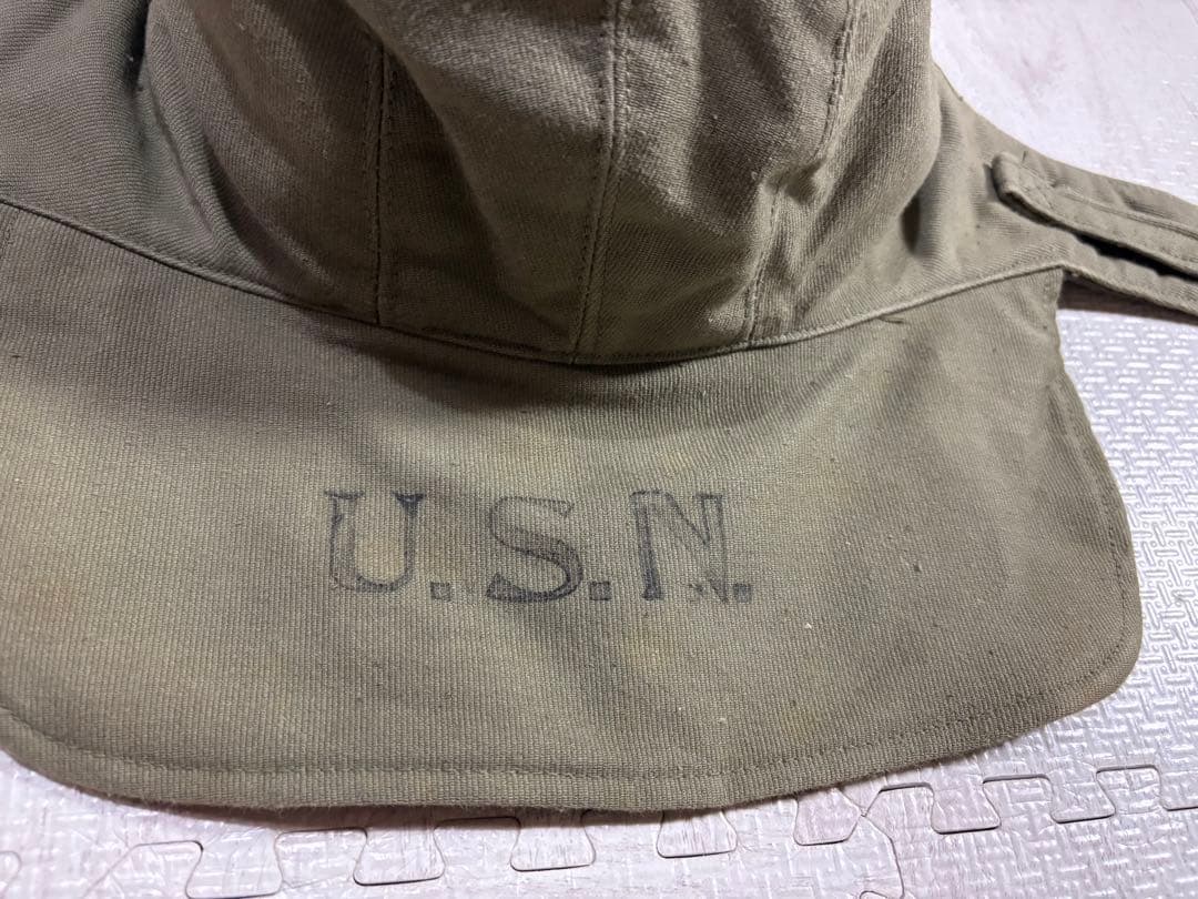 アメリカ軍 米軍 USN ミリタリー N-1 ステンシル デッキキャップ 帽子