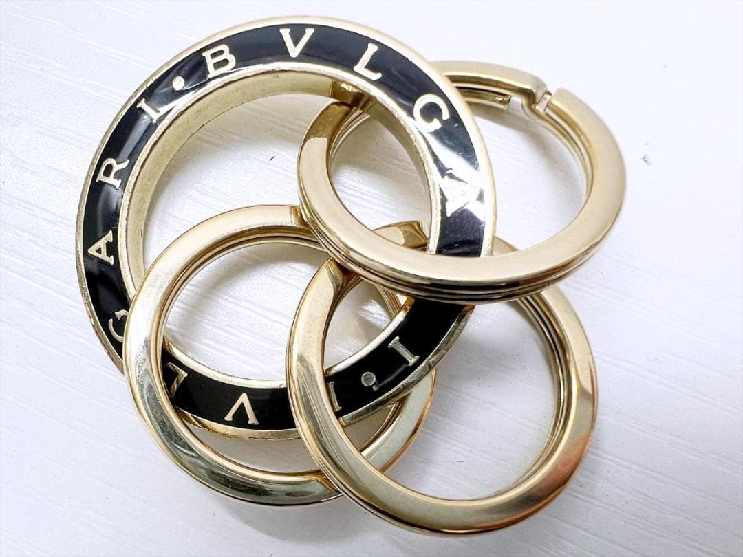 現行　BVLGARI　ブルガリ　ブルガリブルガリ　キーリング　3連　35279