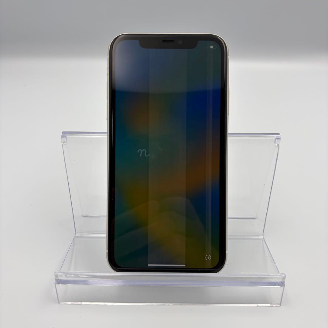 iPhone 11 64GB ホワイト SIMフリー 画面焼けあり 縦線あり