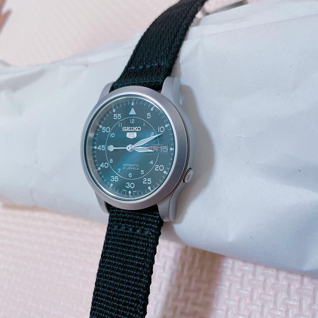 SEIKO 5 SNK809K2 自動巻 ミリタリー