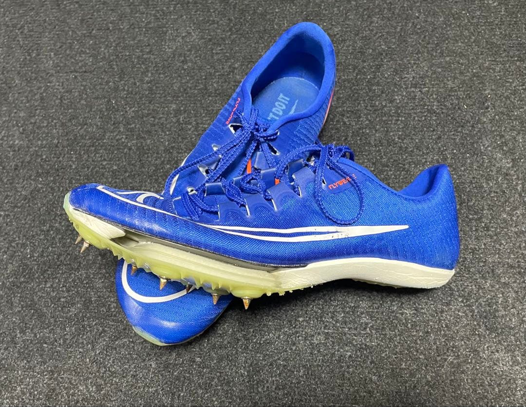 再*人様 Nike エアズーム マックスフライ1 青 パンク無し 美品【27.5