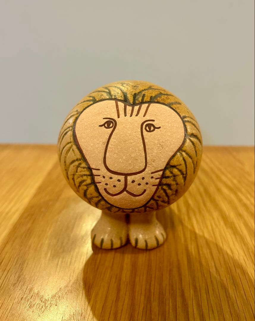 リサラーソン Lisa Larson ライオン 2個 セミミディアム ミニ