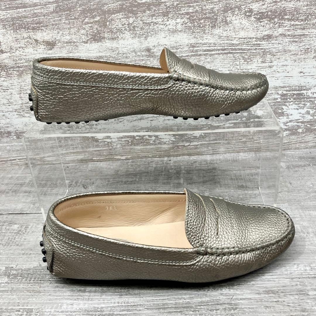622【人気】TOD’Sドライビングシューズ ゴールド 系36.5 約23.5