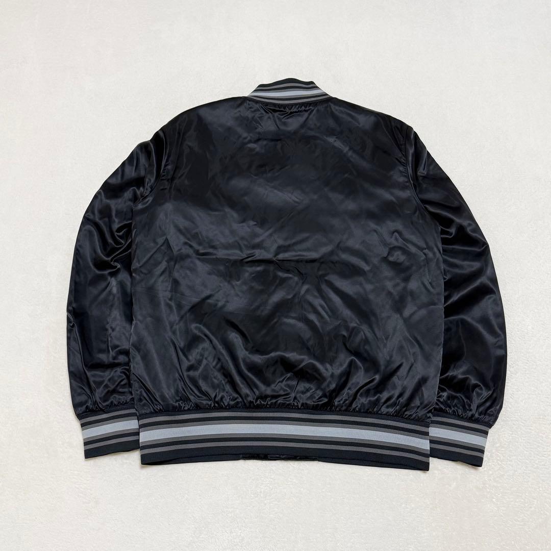 【美品】NIKE スタジャン ブルゾン スウッシュロゴ 刺繍 ワッペン 短丈