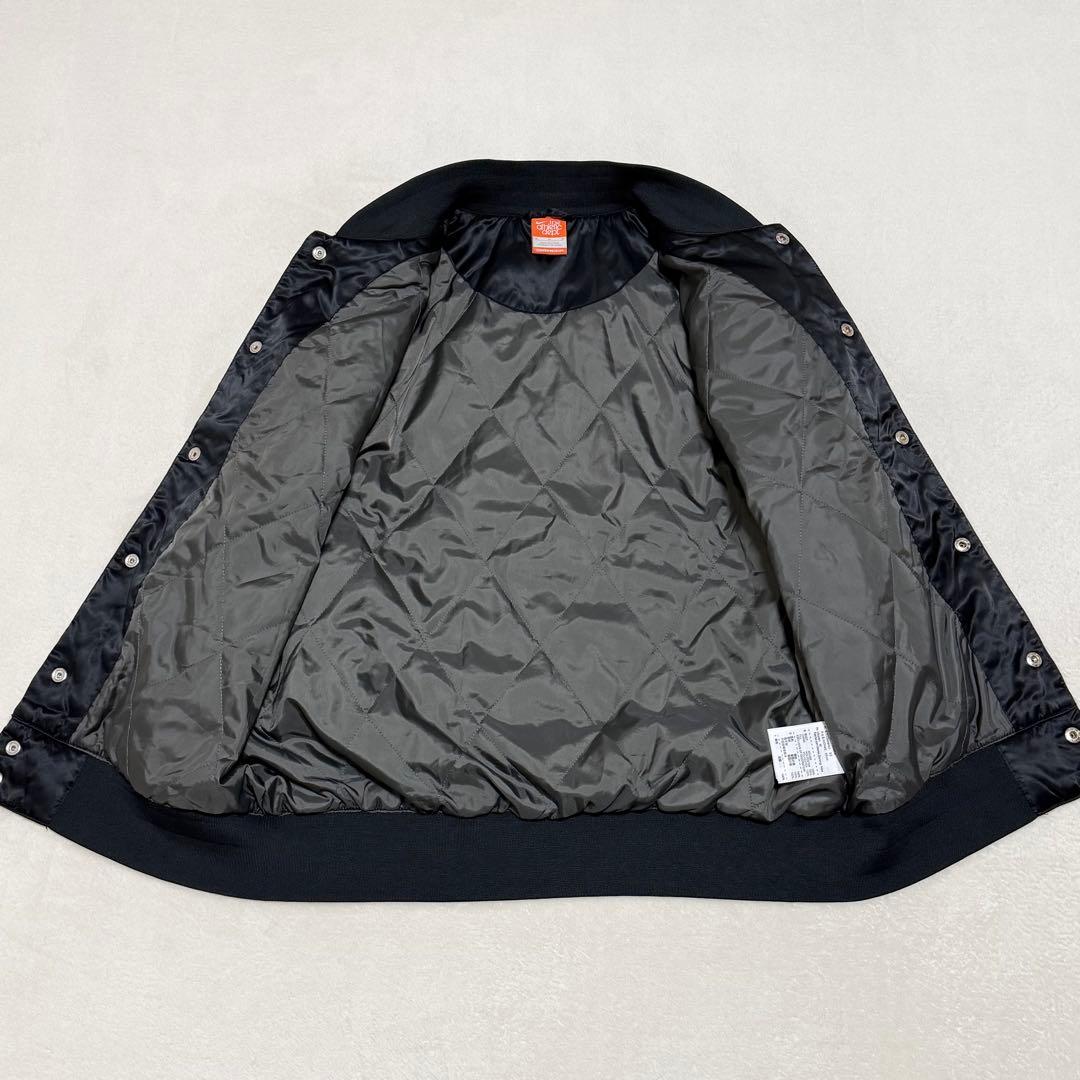 【美品】NIKE スタジャン ブルゾン スウッシュロゴ 刺繍 ワッペン 短丈