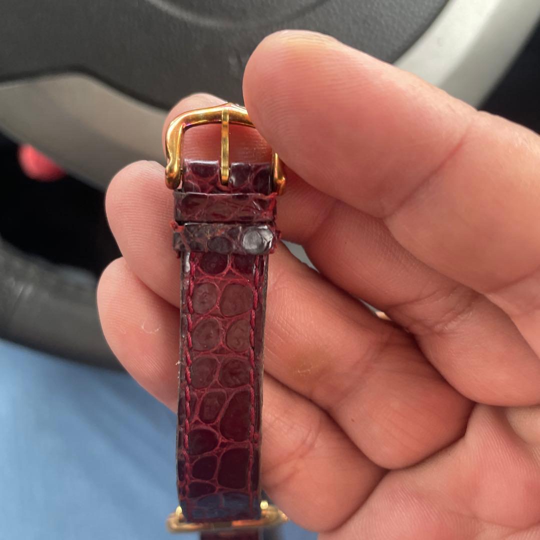 Cartier クォーツ時計 ホワイト/ゴールド