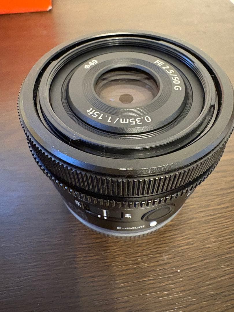 Sony FE 50mm F2.5 G レンズ
