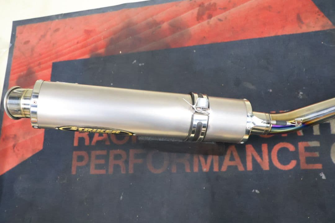 ZRX400 ZRX2 ストライカー　フルチタン手曲げマフラー