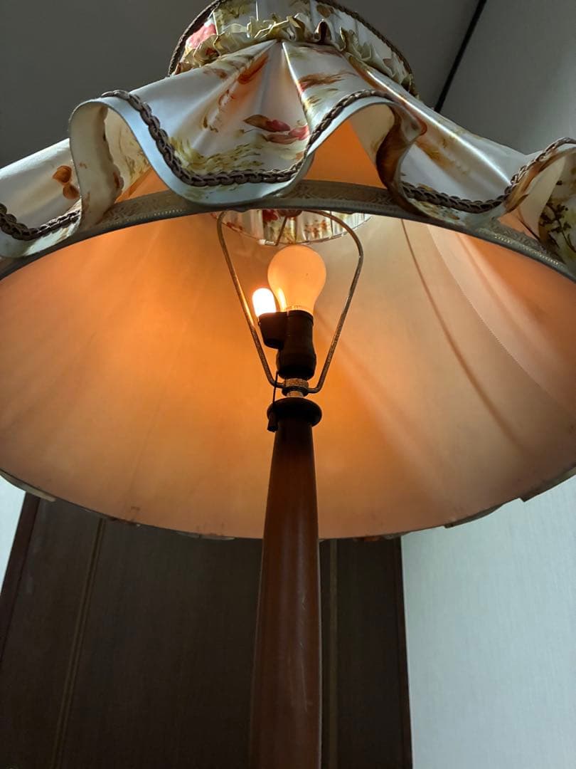 昭和レトロ スタンドライト シェードランプ フロアスタンド ヴィンテージ 古家具