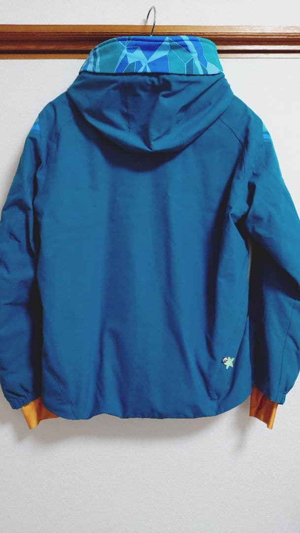 DESCENTE グリーン/ブルー スキーウェア/パンツセット ユニセックス S