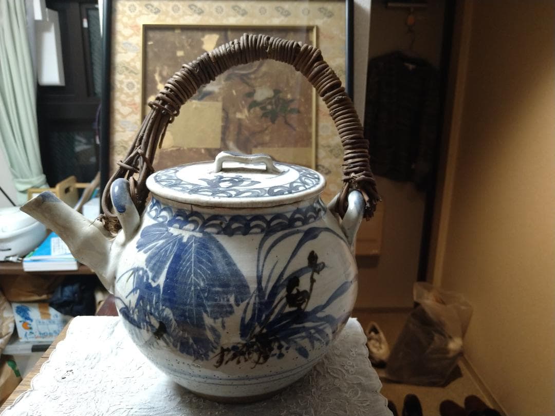 京都老舗茶葉店の土瓶