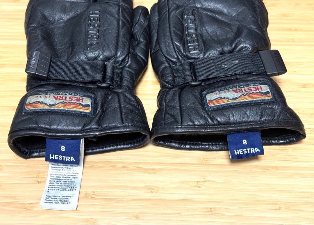 HESTRA 3-FINGER GTX FULL LEATHER 黒　19-20