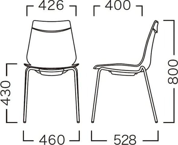 河淳　KAWAJUN　スタッキングチェア　アノアチェア　4脚セット