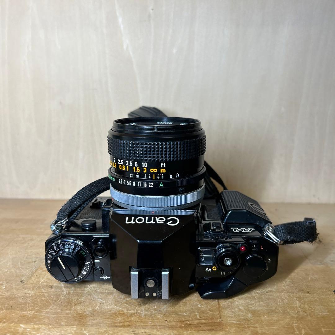 Canon A-1+FD 28mm f2.8 S.C 鳴きなし　完動美品