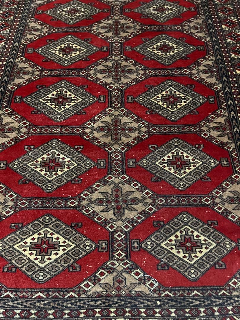 ビンテージイラン手織り絨毯ラホールバルーチ　ペルシャ絨毯182㌢✖️120㌢