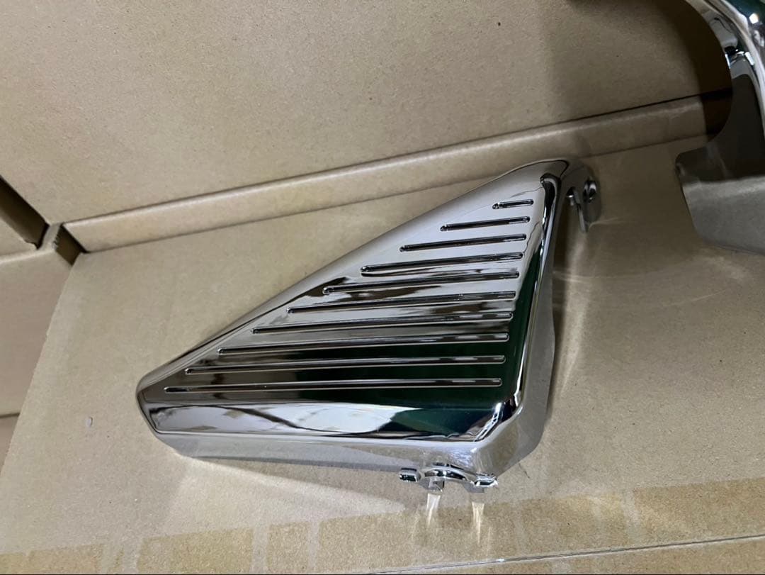 ゼファー400　メッキ　エアクリ　カバー/ アルフィン仕様 サイド ZR400C