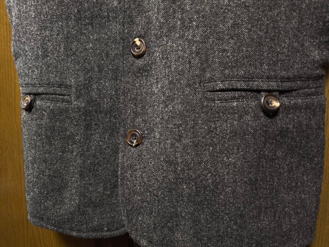 美品　S.E.H KELLY ウールジレベスト　チャコールグレー　サイズS