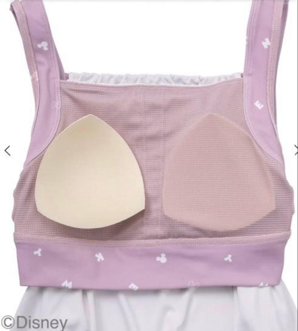 SUKARA ディズニーレイヤードタンク&レギンス　ミニーマウス　S スカーラ