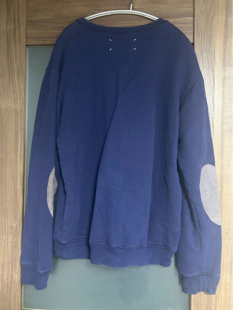 ネイビー 肘当て付きスウェット Lサイズ