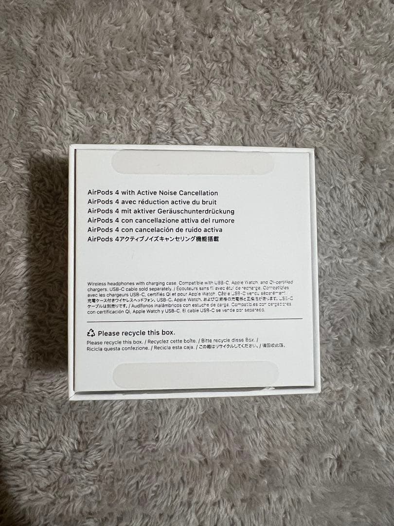 アクティブノイズキャンセリング搭載　AirPods4