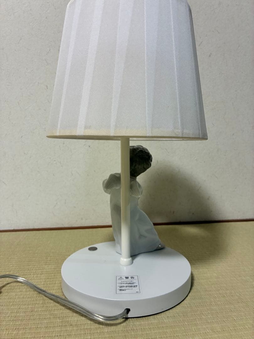 【リヤドロ】笛を吹く天使　ライトスタンド