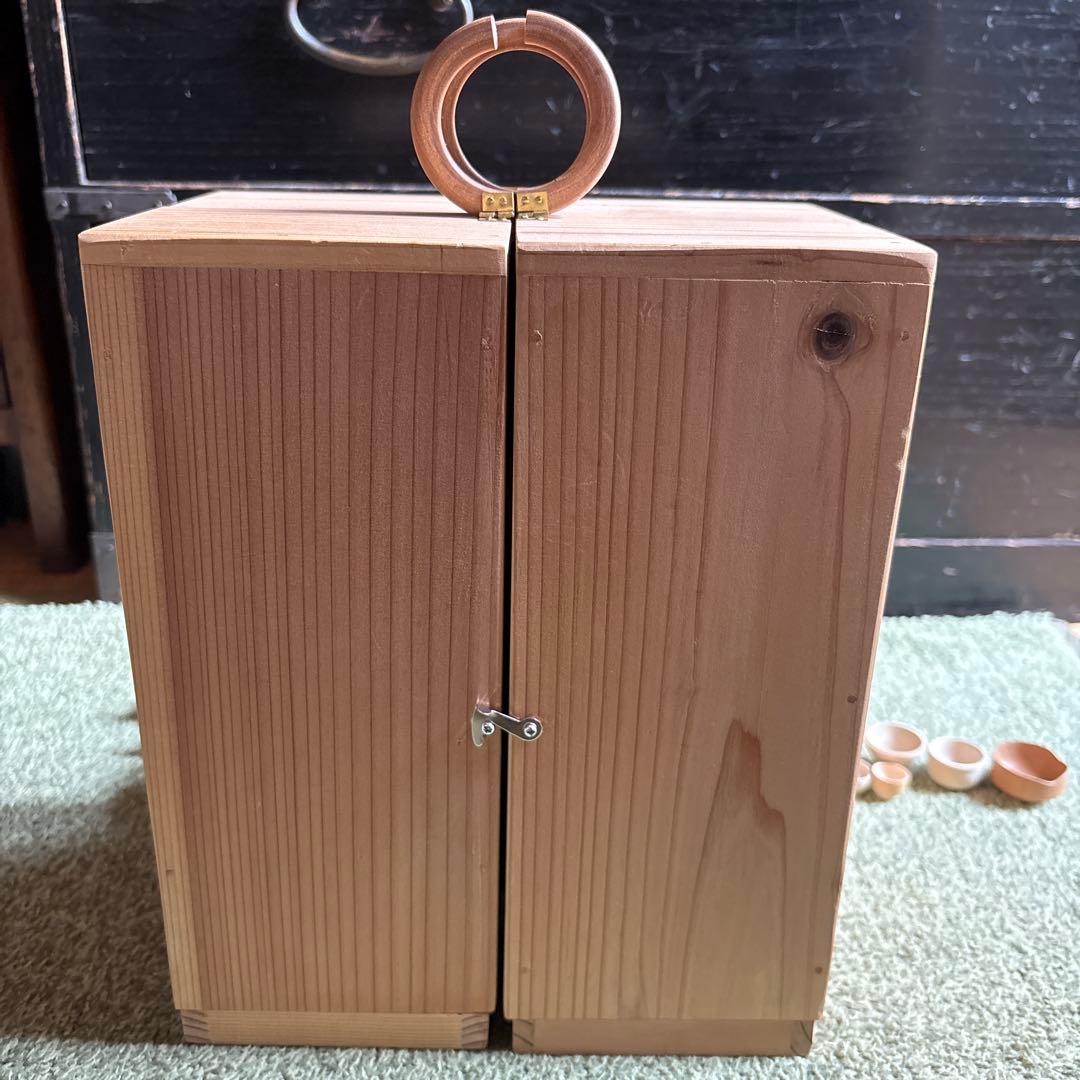 おくどさん　台所セット　台所道具一式　佐藤武志作　雛道具　おままごと　木地玩具