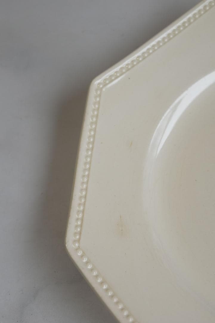 2枚組　サルグミンヌ　オクトゴナル皿　フランスアンティーク