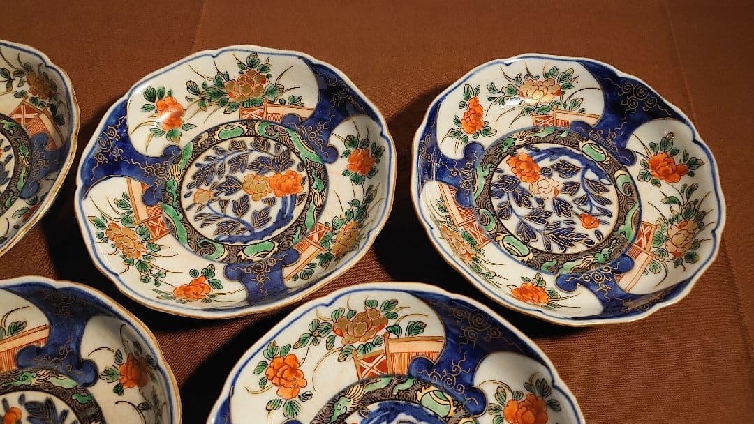 大聖寺伊万里　古伊万里　伊万里　豆皿　菓子皿　蔵出し　５客