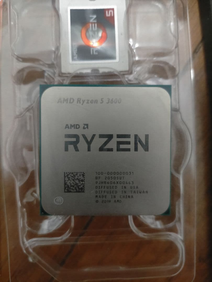 AMD Ryzen 5 3600 CPU 純正クーラー付