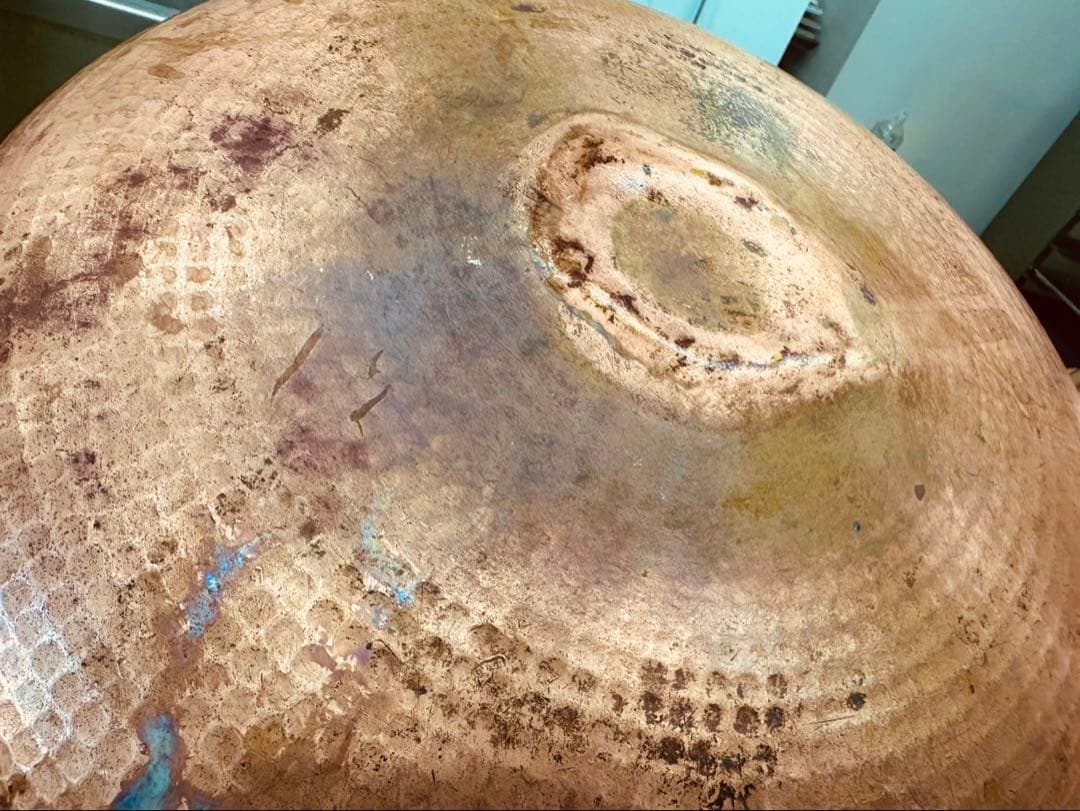 巨大銅鍋(直径約49㎝)