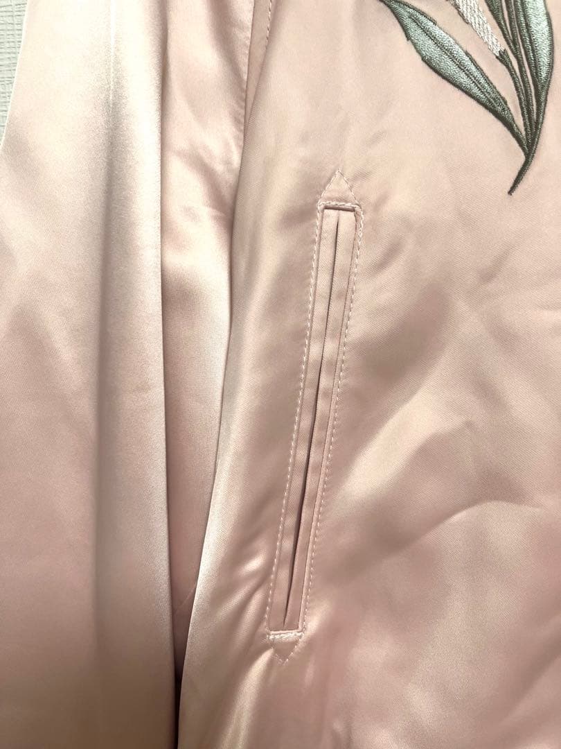 LILY BROWN×KEITA エンブロイダリーリバーシブルスカジャン　ピンク