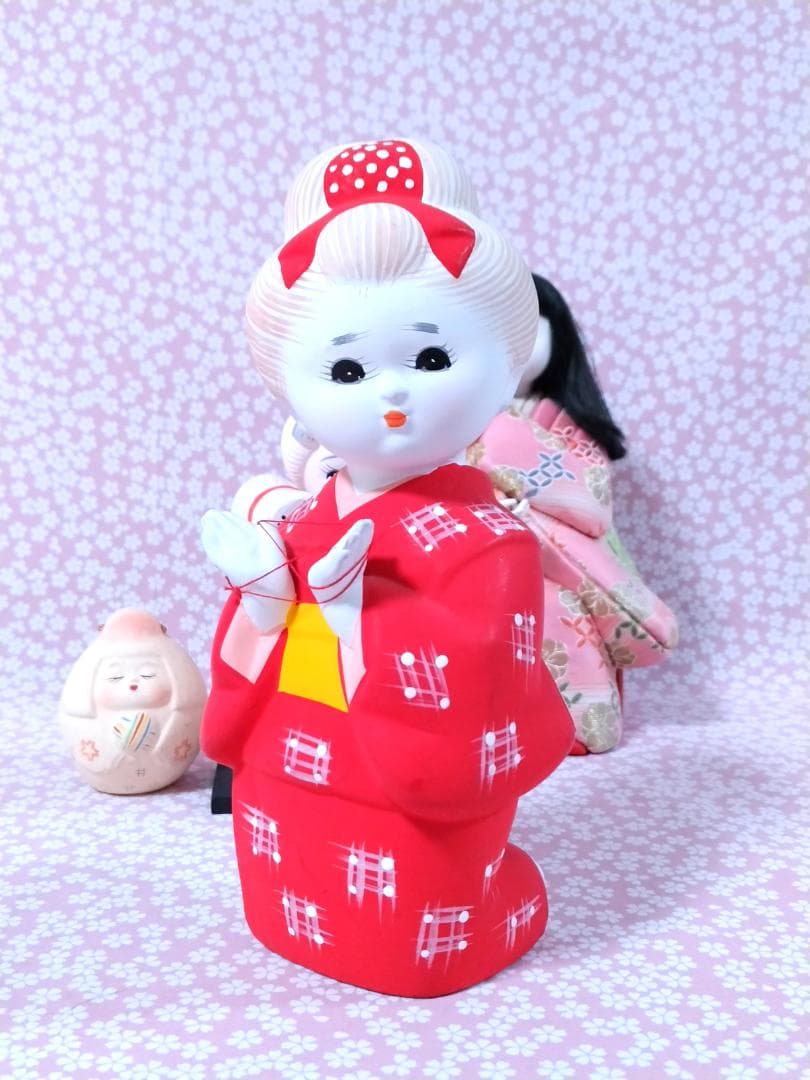 博多人形・木目込み人形・土鈴 まとめ売り 4点 日本伝統工芸 置物