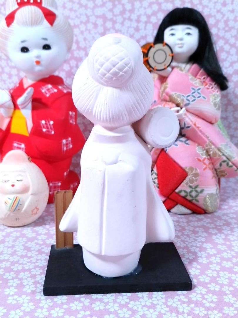 博多人形・木目込み人形・土鈴 まとめ売り 4点 日本伝統工芸 置物