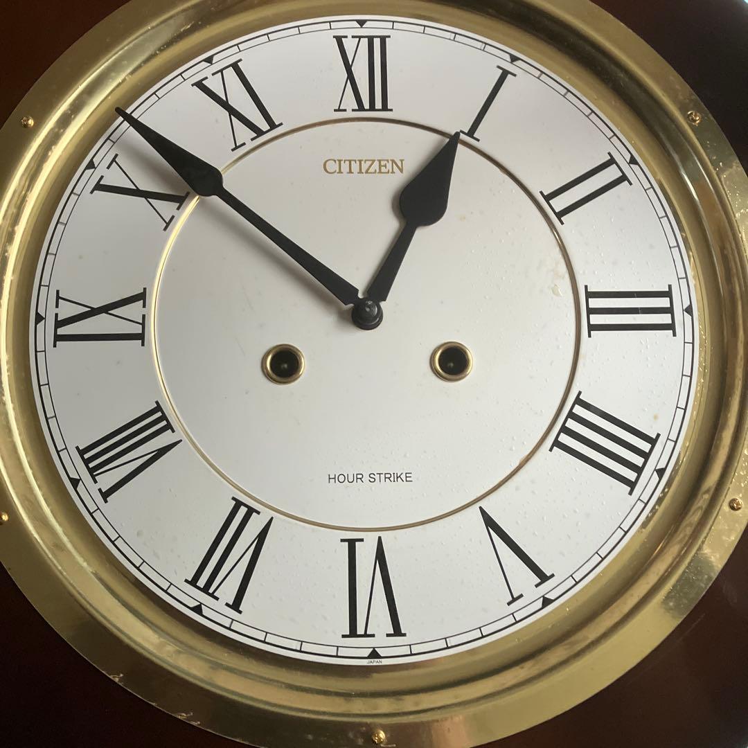 CITIZEN クラシック掛時計 時報機能付き ねじ巻き式お値下げしました！