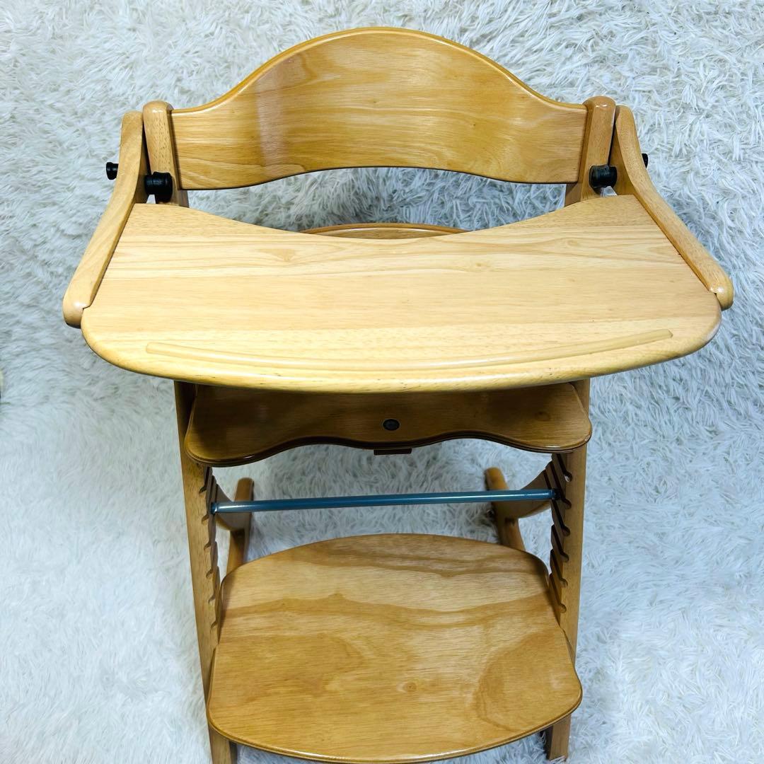 【美品】大和屋 すくすくチェアプラス テーブル付き ハイチェア