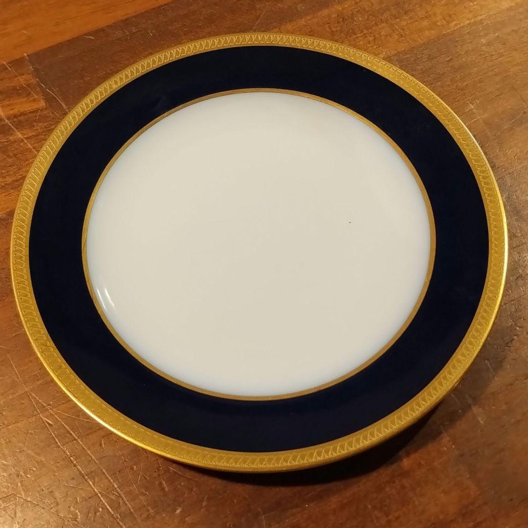 大倉陶園　瑠璃　エンボス 皿　プレート　約20cm 6枚