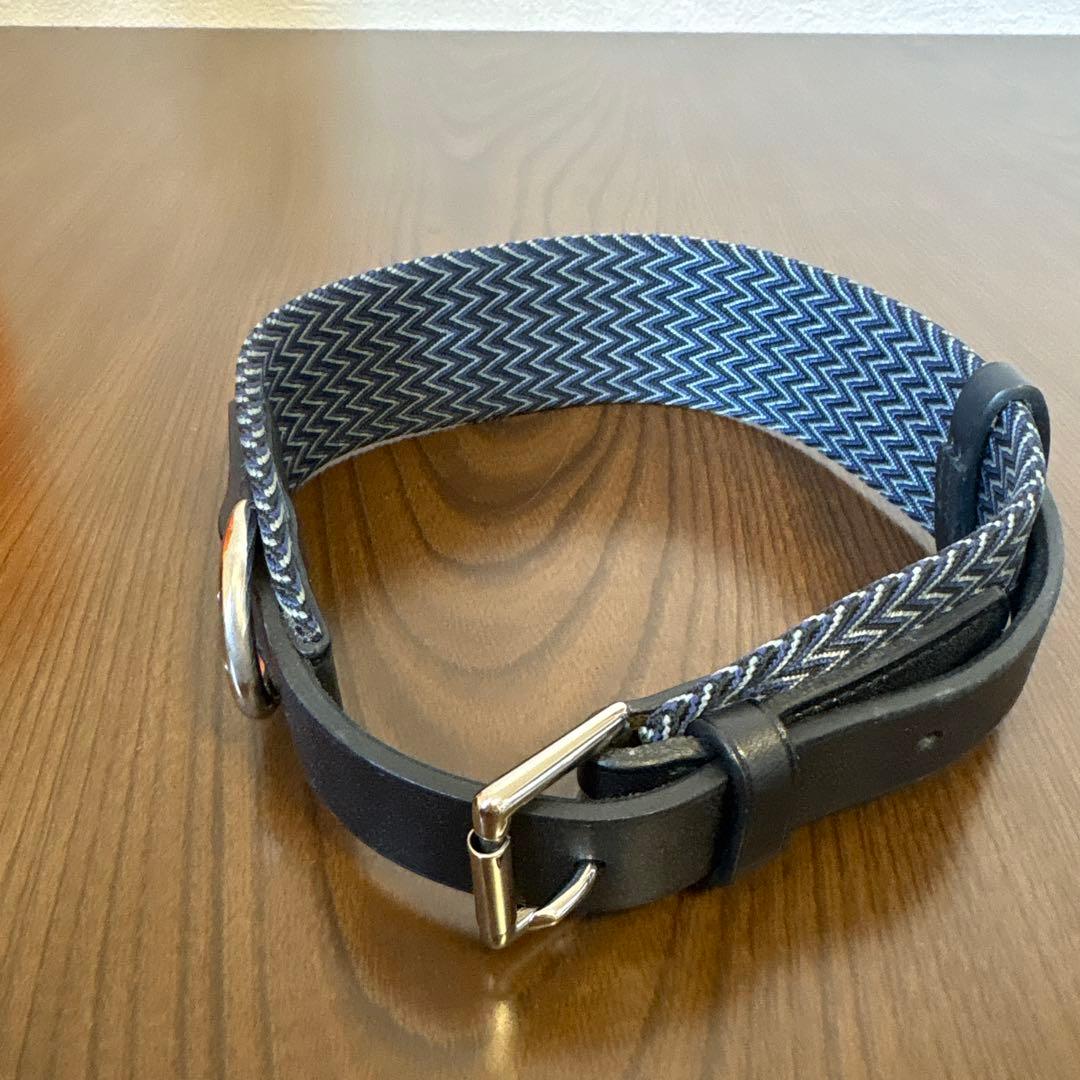 HERMES エルメス 犬用首輪 トレス　ブルー