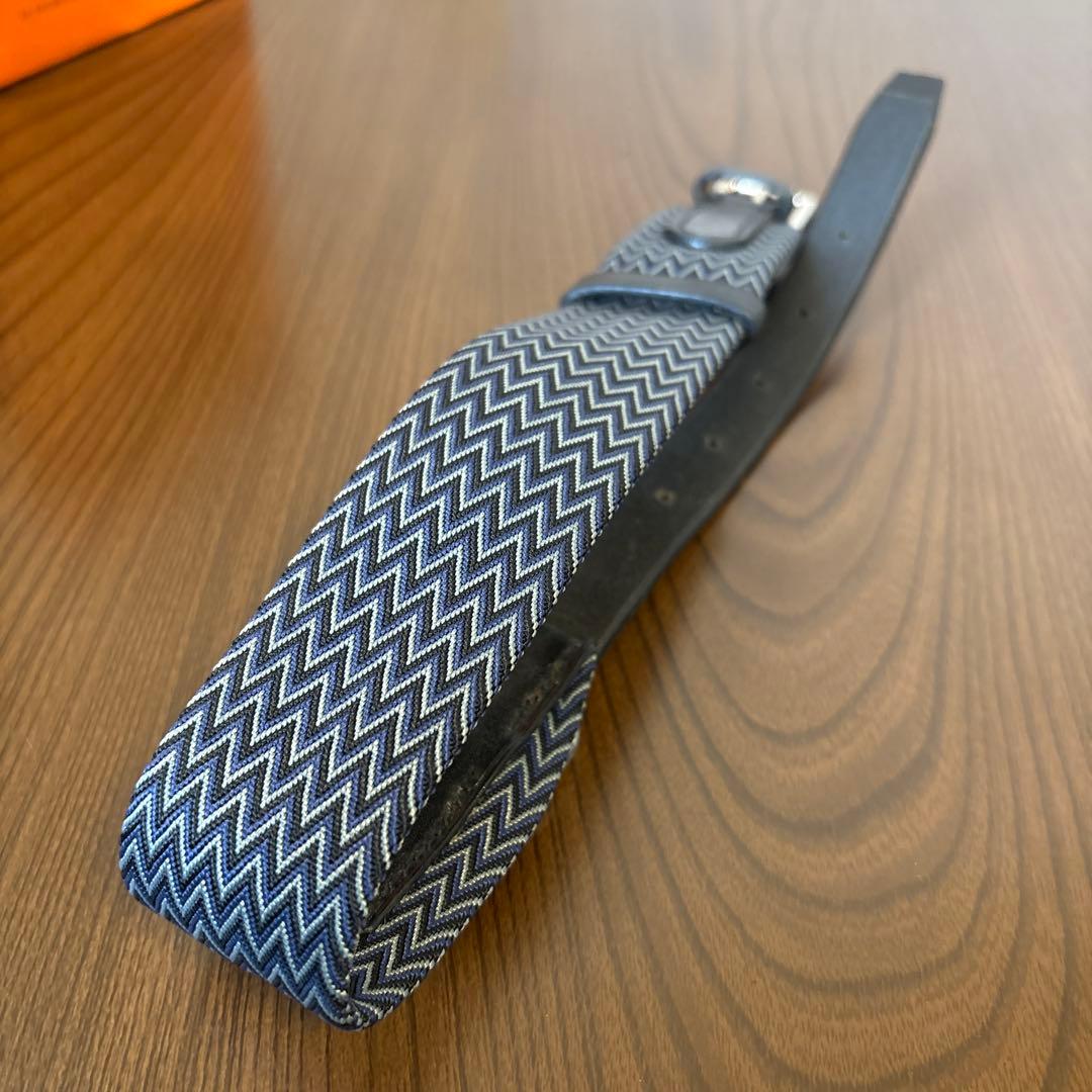 HERMES エルメス 犬用首輪 トレス　ブルー