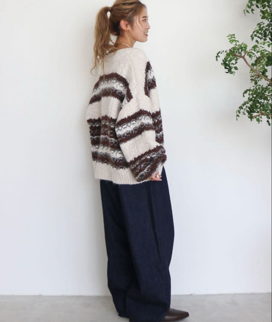 Ungrid ローゲージラメニットカーディガン