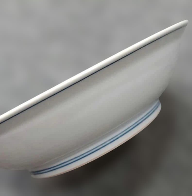 源右衛門 染錦唐草深皿 ５客