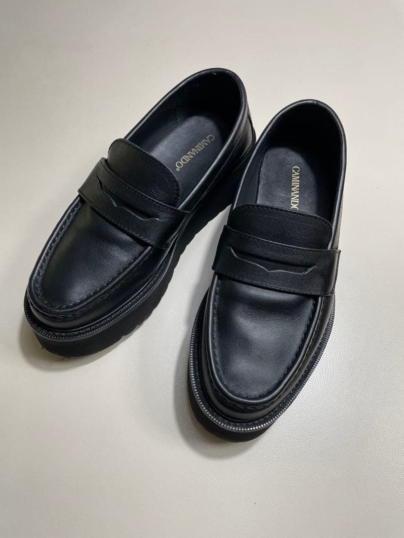 ローファー CAMINANDO ボリュームソール　厚底　y2k 25cm