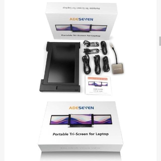 ADESEVEN PORTABLE TRI-SCREEN(＋Mハブ＋専用ポーチ)