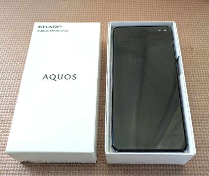 SHARP AQUOS sense4 plus パープル 本体 急速充電器付き