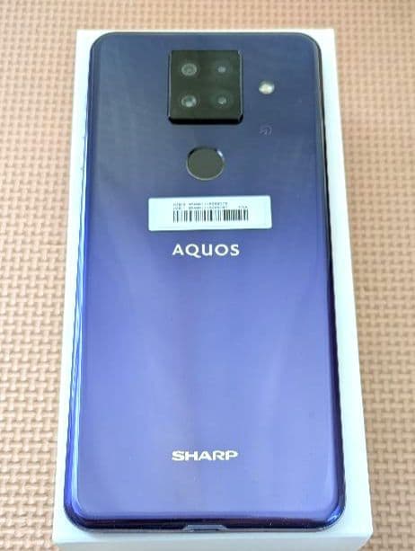 SHARP AQUOS sense4 plus パープル 本体 急速充電器付き