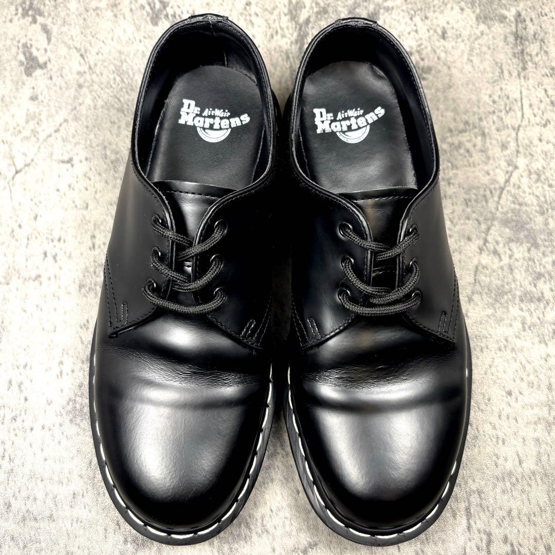 【美品】UK8 (27cm)ドクターマーチン 1461 WS ホワイトステッチ
