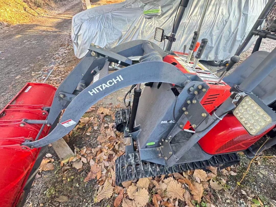 HITACHI クローラー除雪機 ML40 赤フォークリフト長野県白馬村引取限定