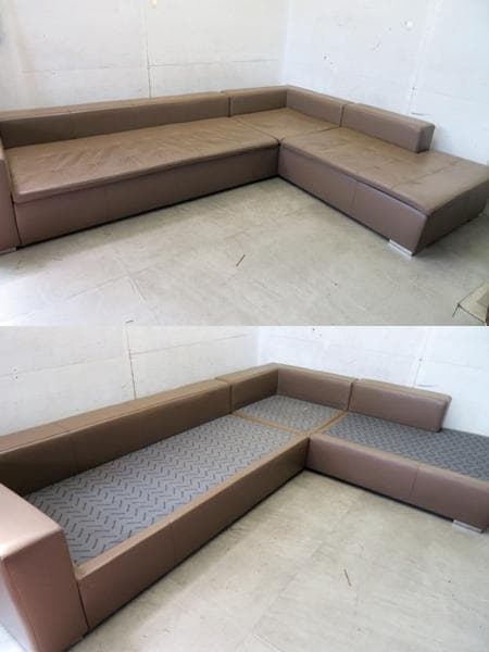 デンマーク■ボーコンセプト■MEZZO/メッゾ■カウチソファ■総革■150万前後