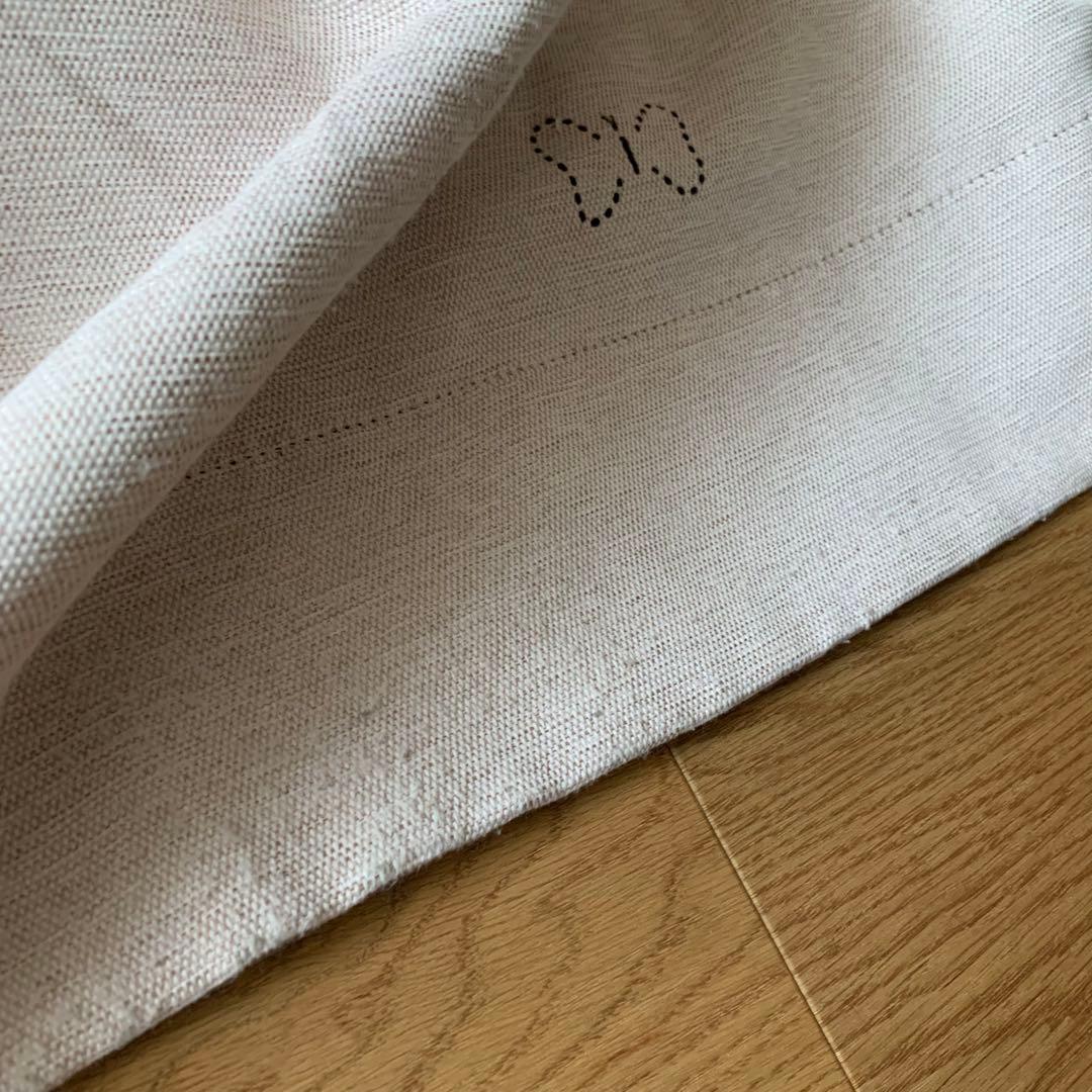 【約190×100】unico 遮光カーテン LEPATTAVA ピンク　蝶