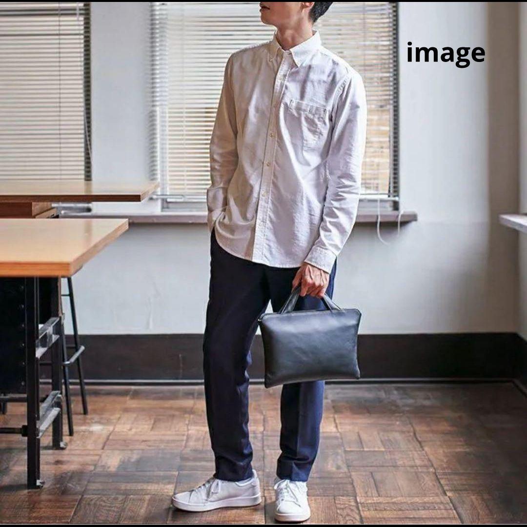 トライオン TRION マチなしブリーフB5 黒 本革 新品未使用