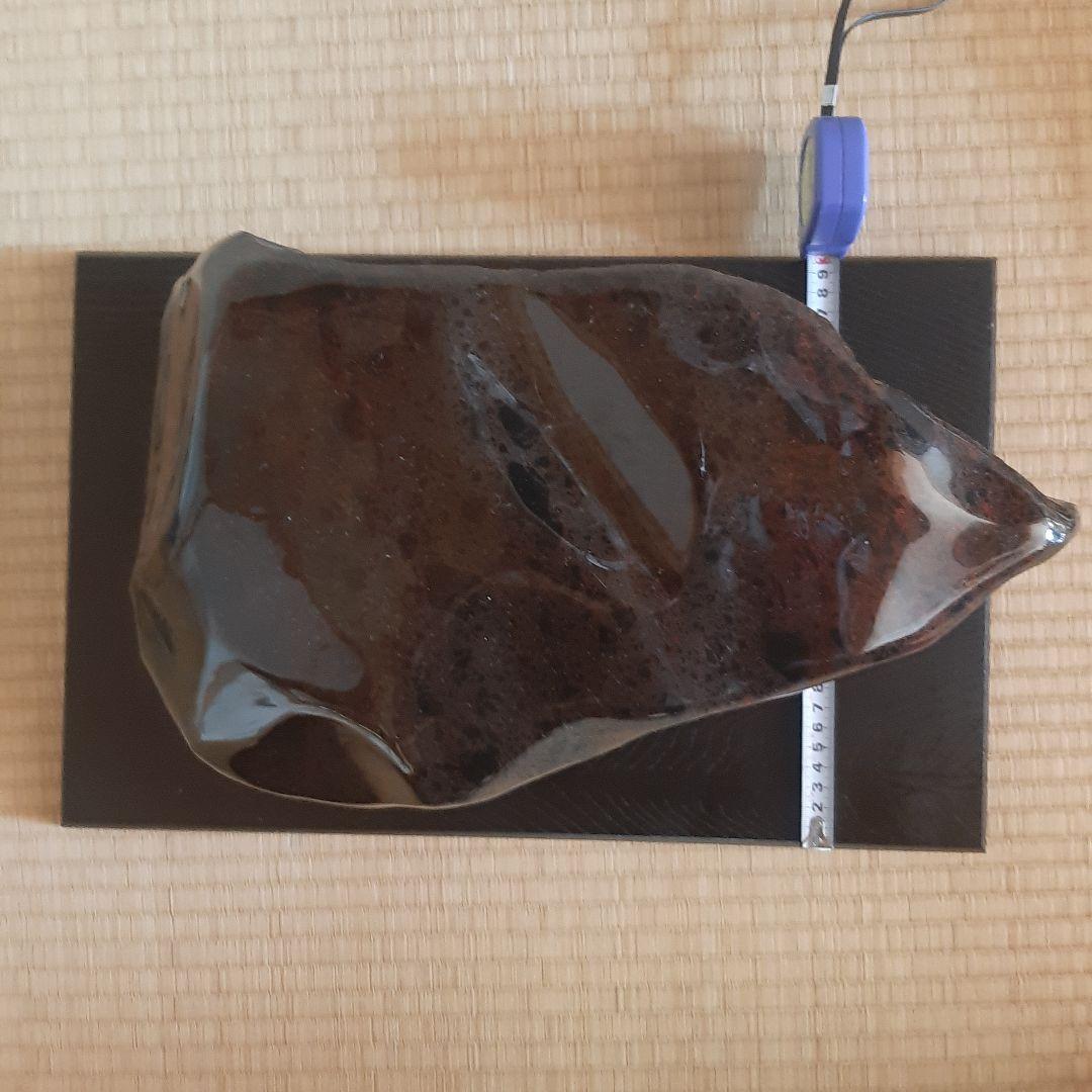 紅黒曜石　飾り石　鑑賞石　黒　茶　紅　約20kg